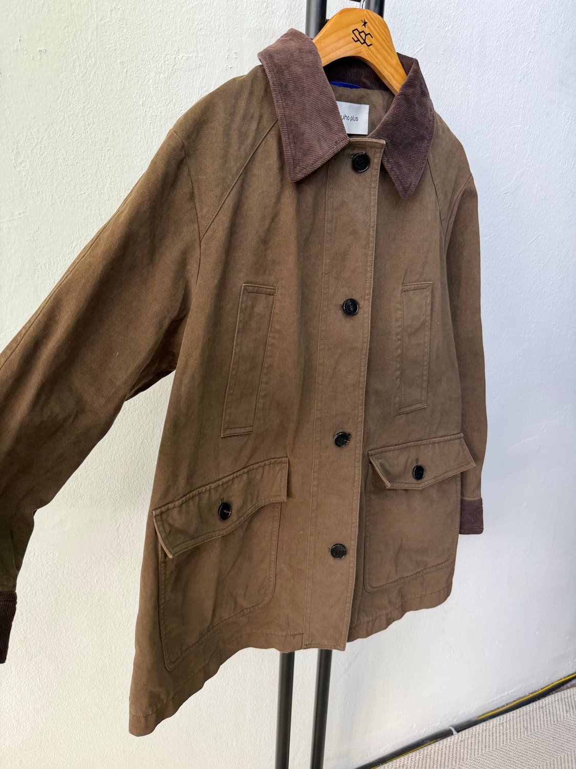 정품) 구호플러스 브라운 24ss 코듀로이 자켓 F 상품이미지2