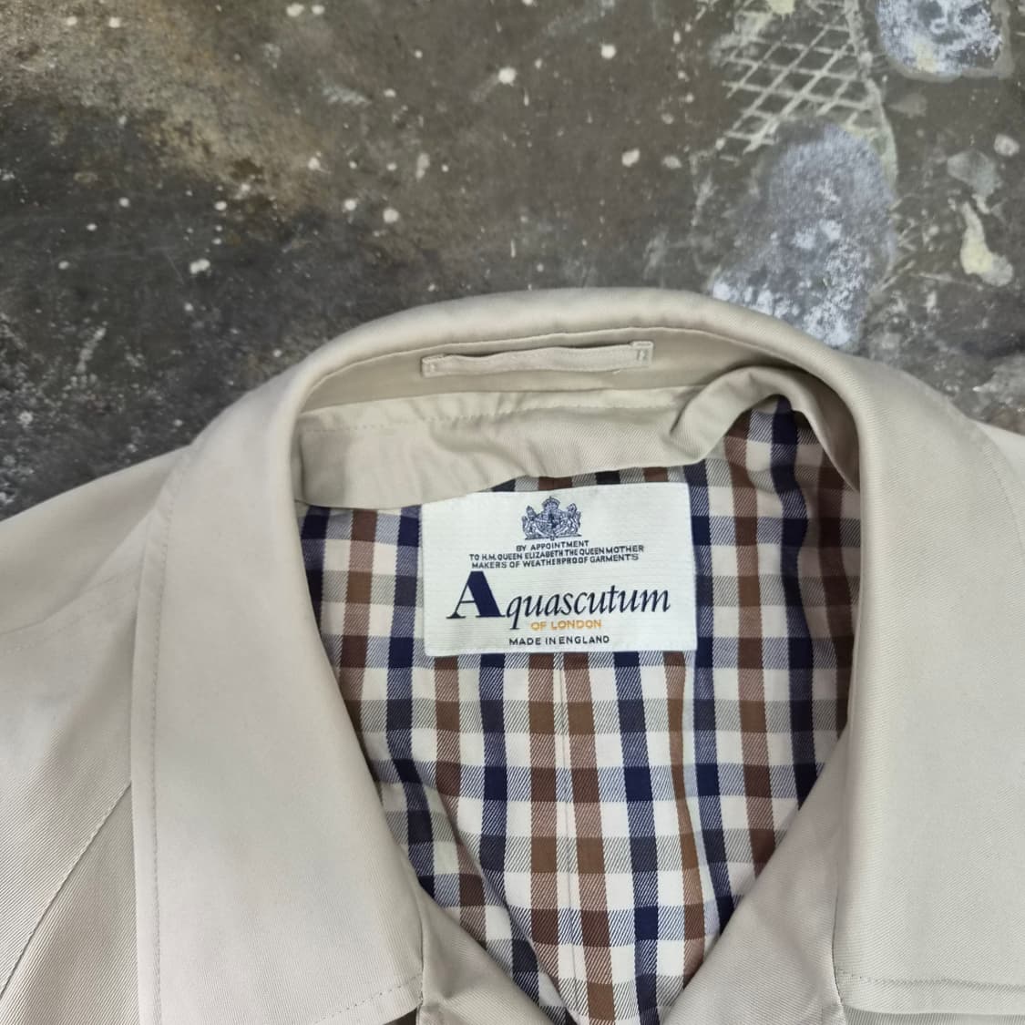 100) 아쿠아스큐텀 맥코트 싱글코트 트렌치코트 메이드인 이태리 상품이미지3