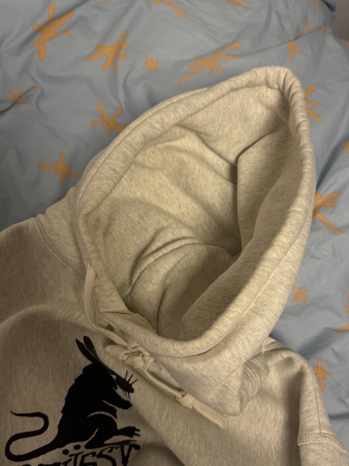 스투시 랫 후드 애쉬 헤더 L사이즈 상품이미지4