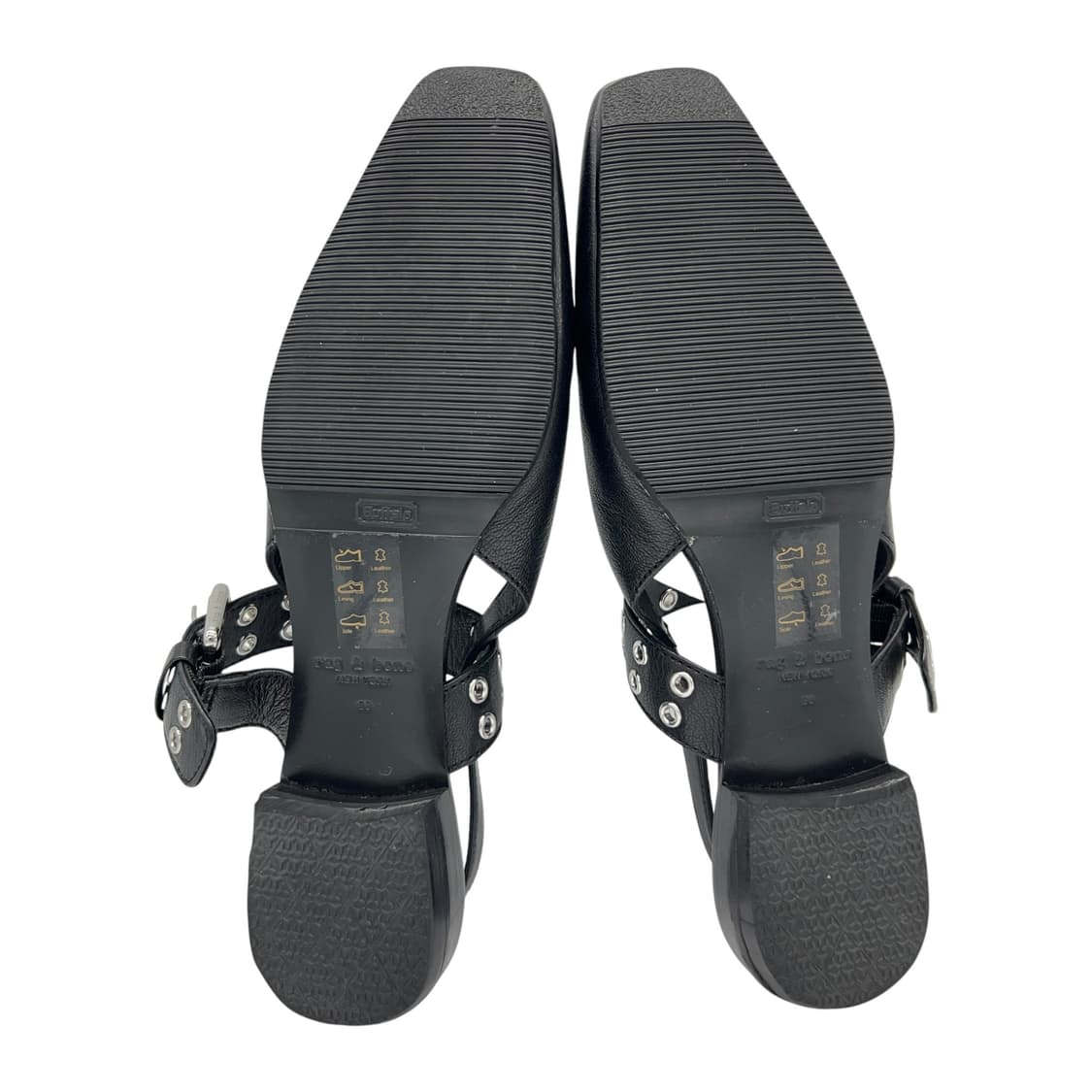 240 245 W 래그앤본 아스트라 슬랭백 플랫 블랙 상품이미지4