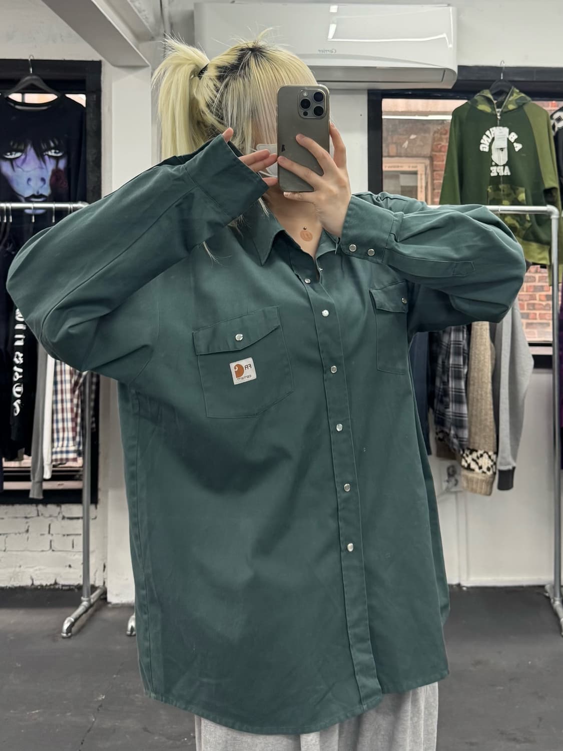 칼하트 FR 버튼 셔츠 상품이미지4