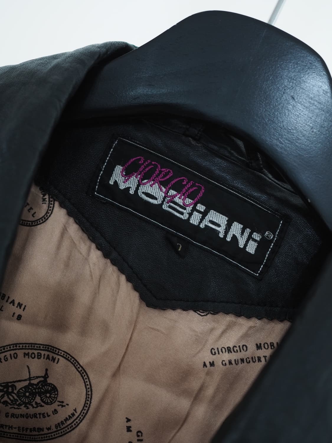 1980's GIORGIO MOBIANI genuine leather  상품이미지10