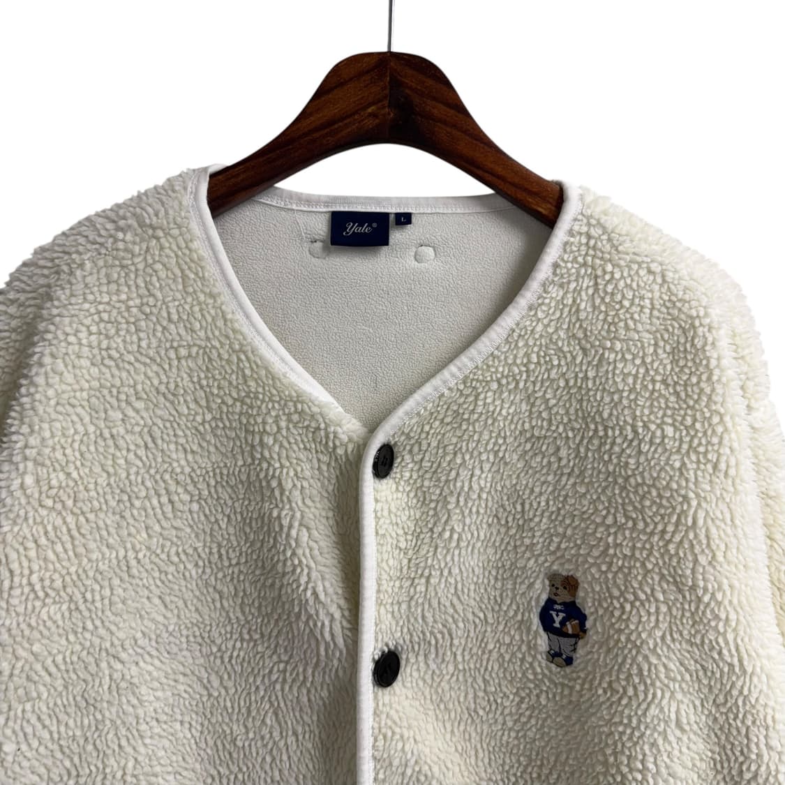 [L] 예일 화이트 뽀글이 플리스 상품이미지5