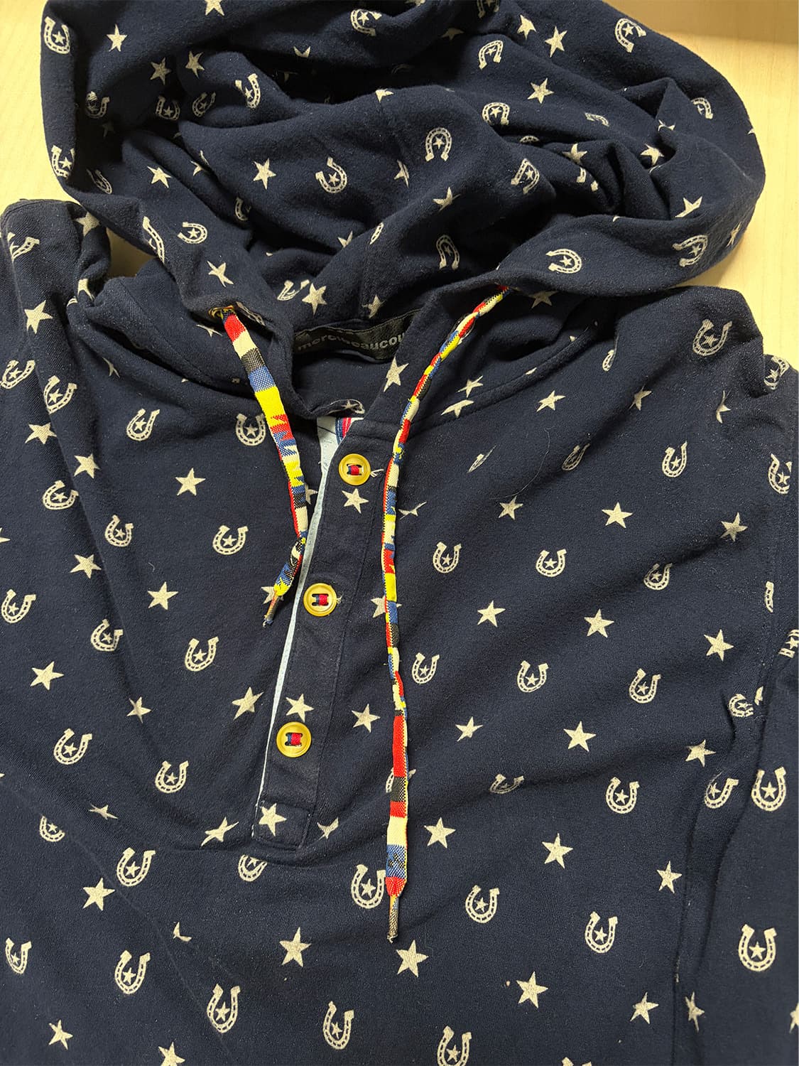 네이비 멀티 버튼 후디 상품이미지5