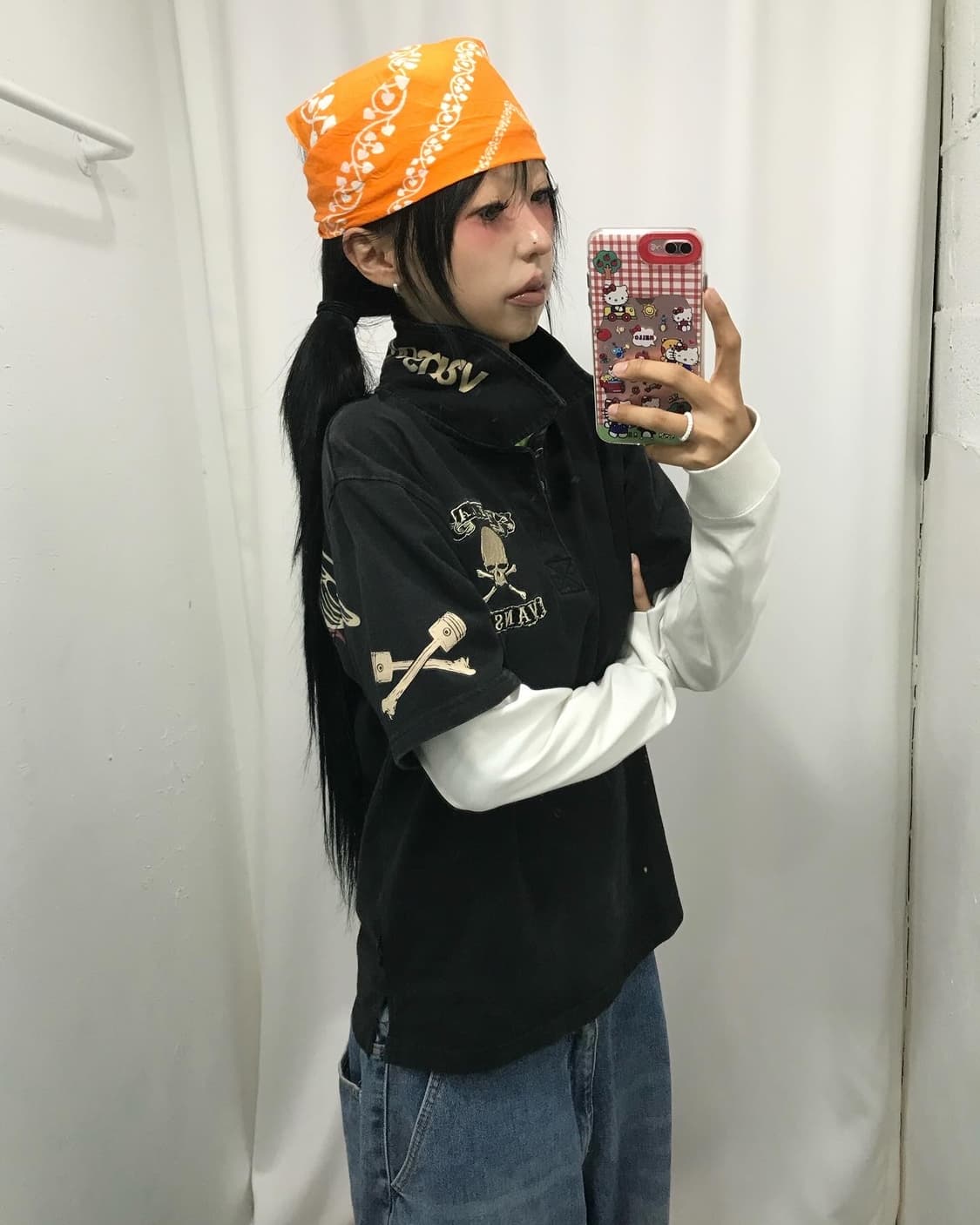 Vanson PK Embroidery Layered L/S  상품이미지4