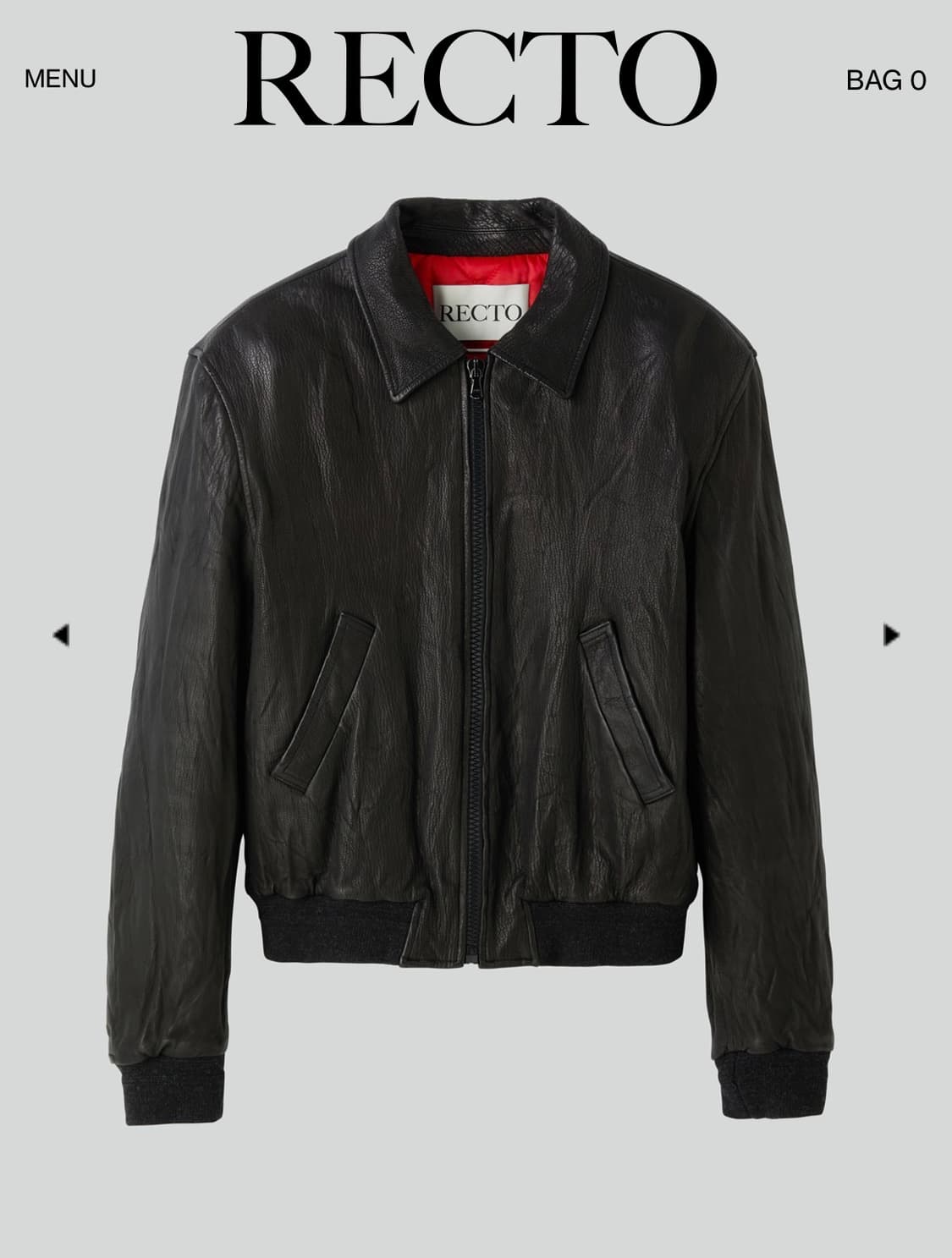 S)렉토 벤 크링클 레더 자켓 상품이미지1