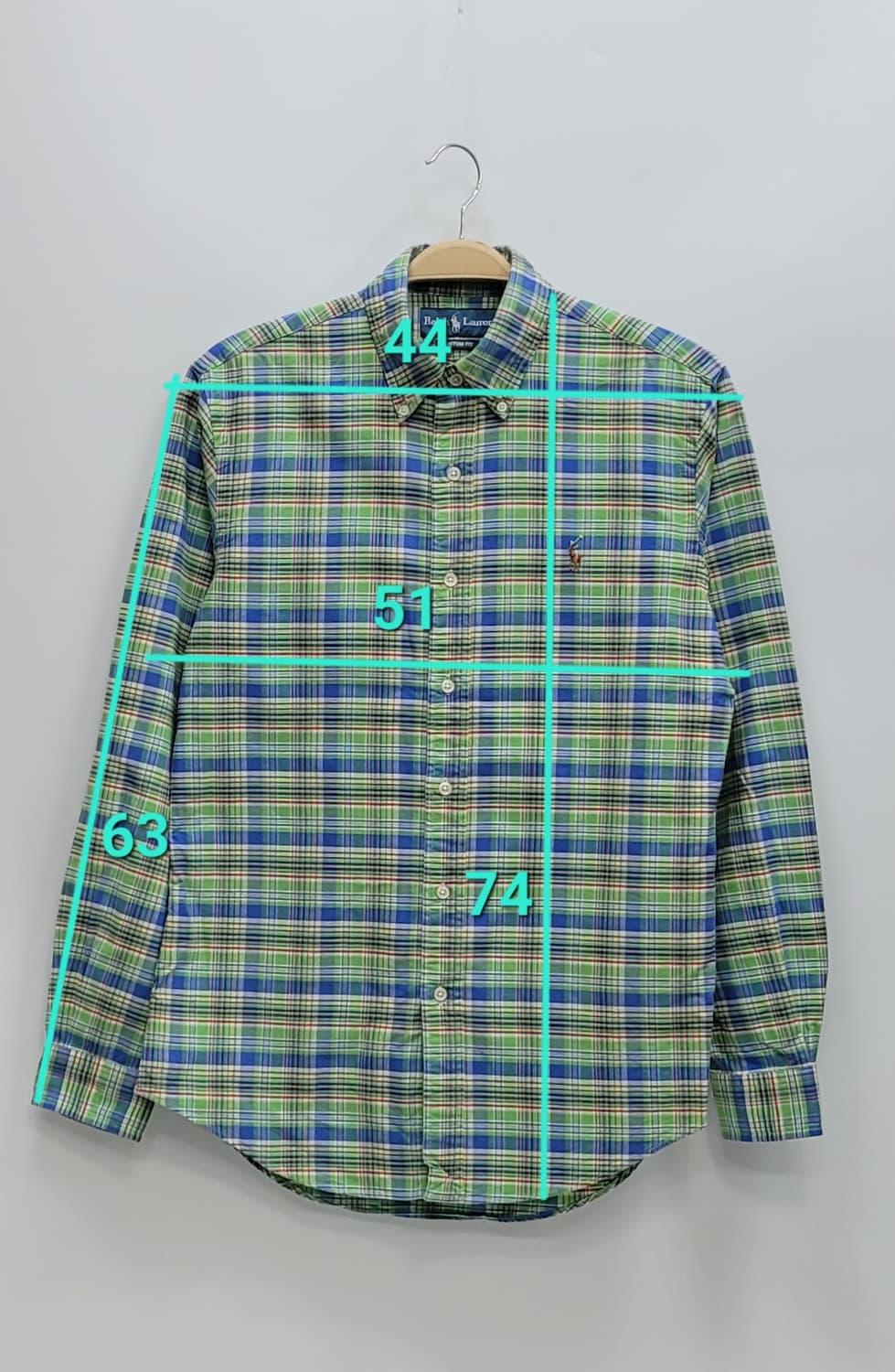 POLO 폴로 랄프로렌 멀티컬러 포니 체크 셔츠 / 남 S 멀티 컬러
 상품이미지9