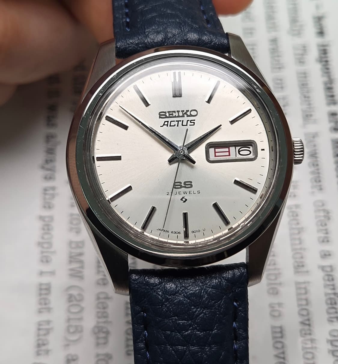 레어] 빈티지 세이코 SS 칼침핸즈 순정 실버판 한자 데이데이트 오토매틱 상품이미지2