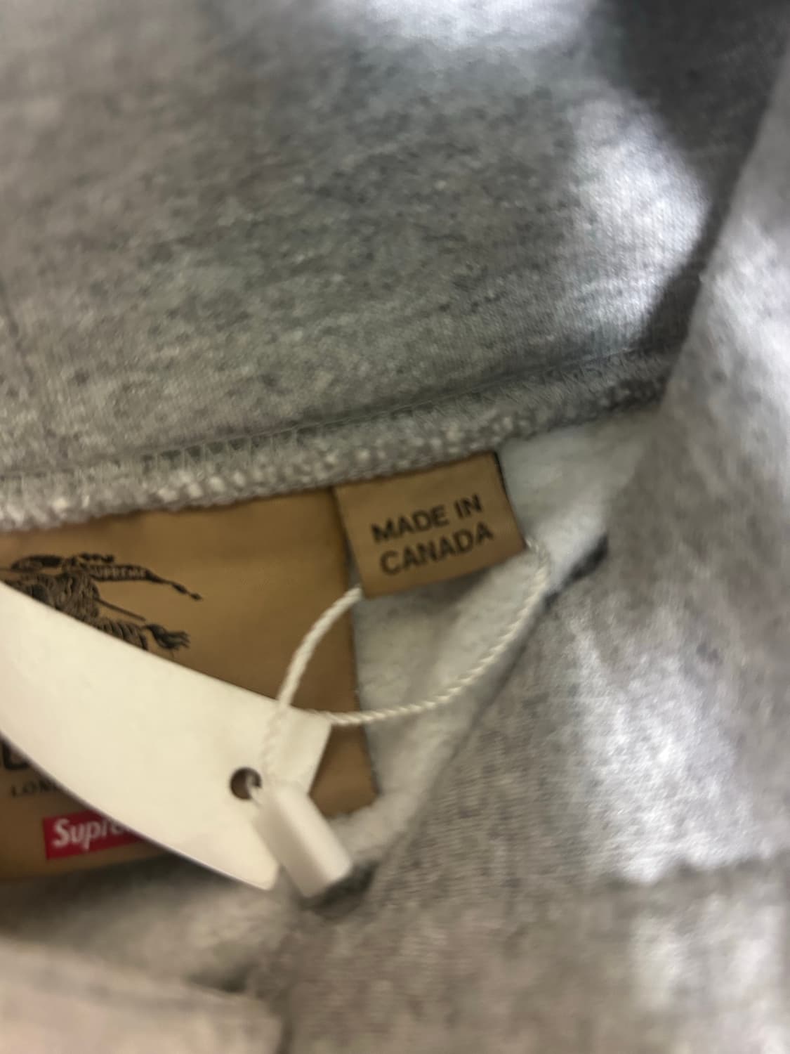 슈프림x버버리 후드티 M 상품이미지4