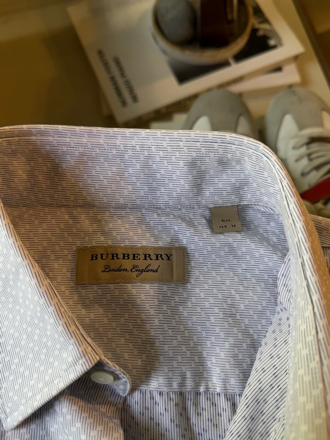 버버리 드레스 셔츠 슬림100 상품이미지9