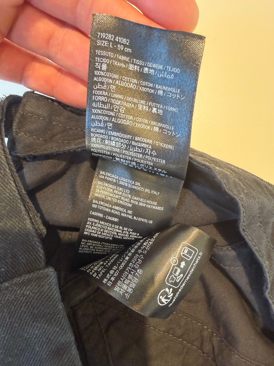 발렌시아가 BB 디스트로이드 볼캡 L 상품이미지5