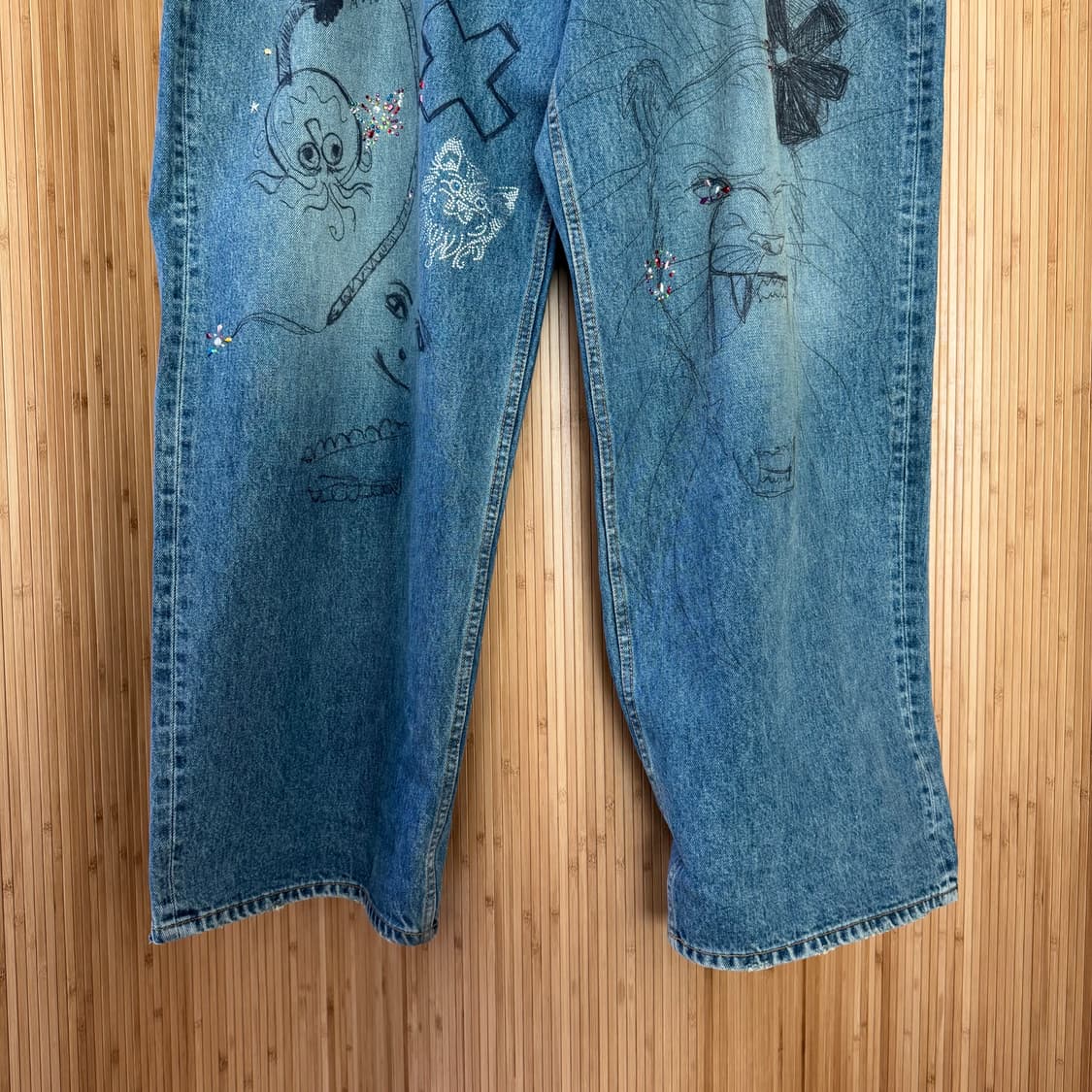 발렌시아가 라인스톤 배기팬츠 상품이미지3