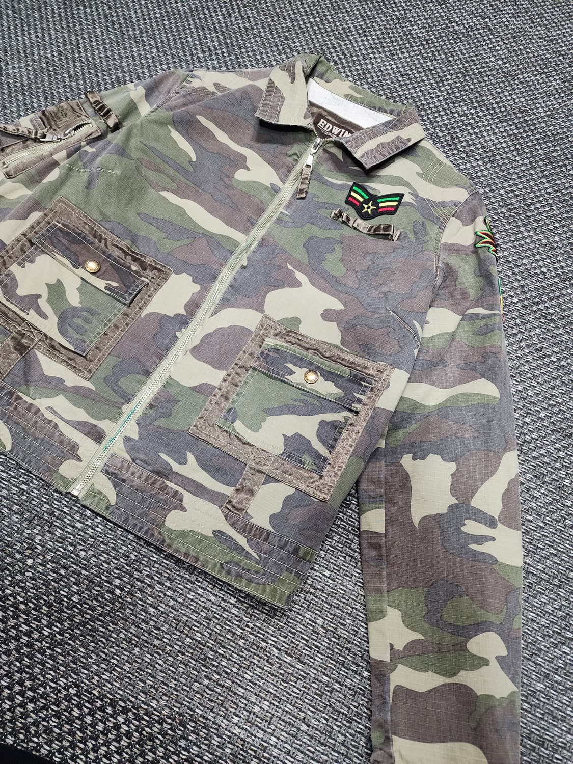 에드윈 카모 밀리터리 자켓 여성 95사이즈 상품이미지6