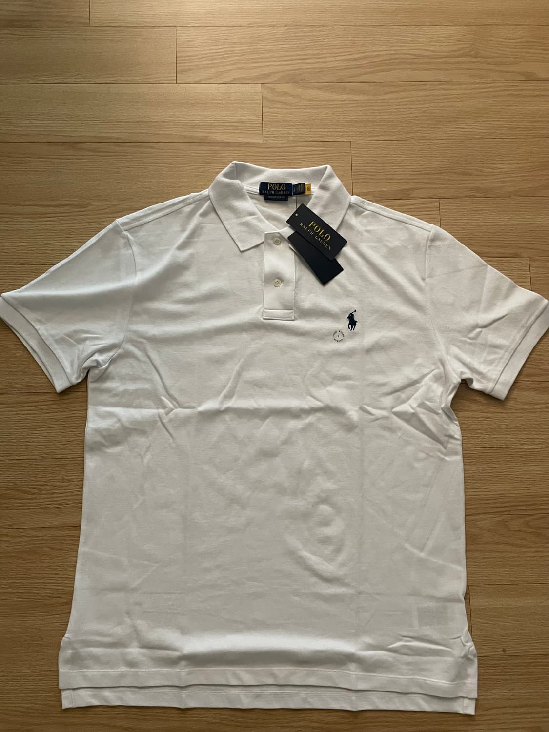 (새상품) polo 폴로 랄프로렌 화이트 커스텀 카라티 L 상품이미지8