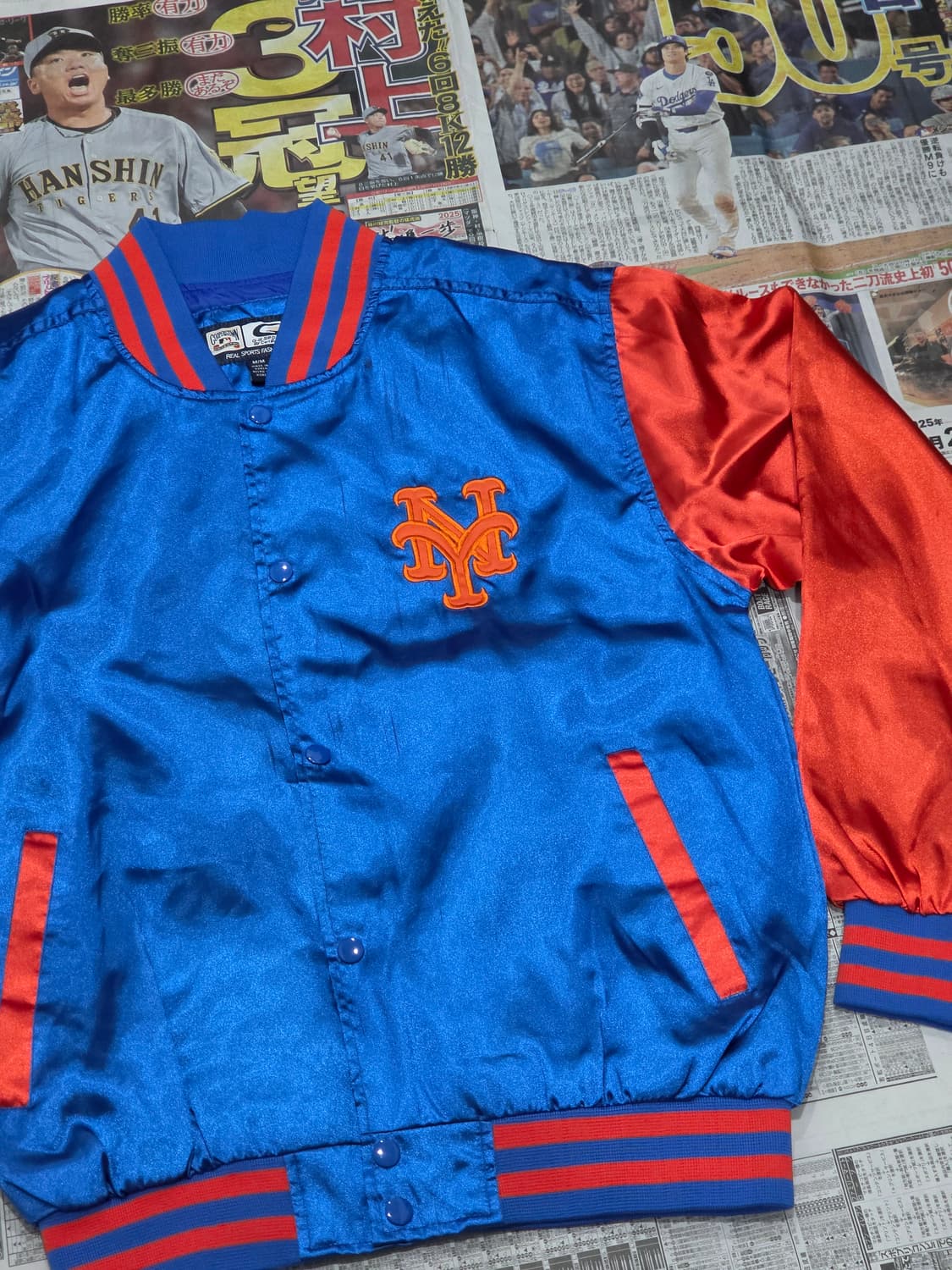 90's G-III 뉴욕 메츠 바시티자켓 M 상품이미지2