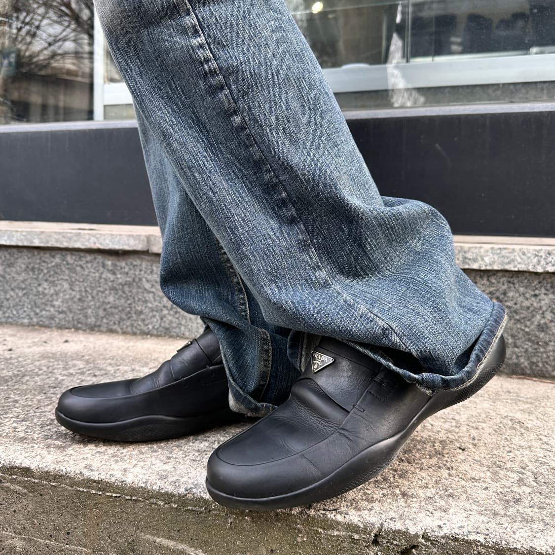 00s 빈티지 프라다 스포츠 로고 로퍼 상품이미지8