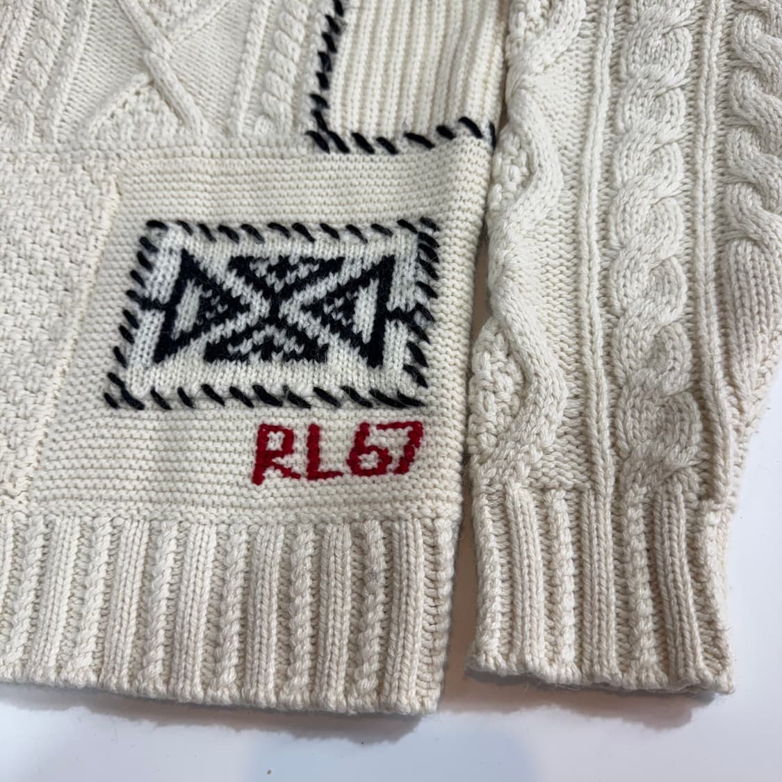 폴로 랄프로렌 아이보리 폴라니트 상품이미지2