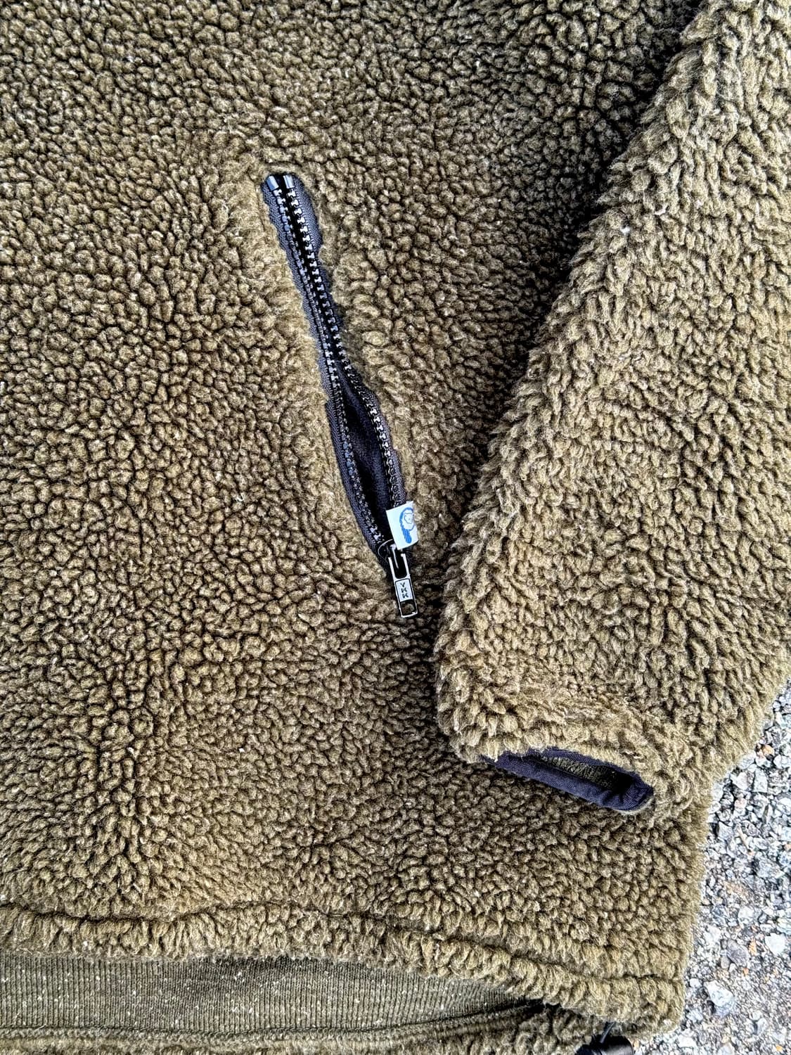 90s USA Made 빈티지 펜필드 쉐르파 플리스 하프집 후디 상품이미지4