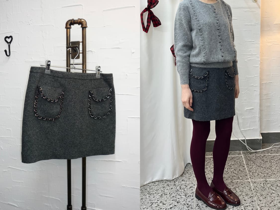 chain pocket miniskirt 상품이미지1