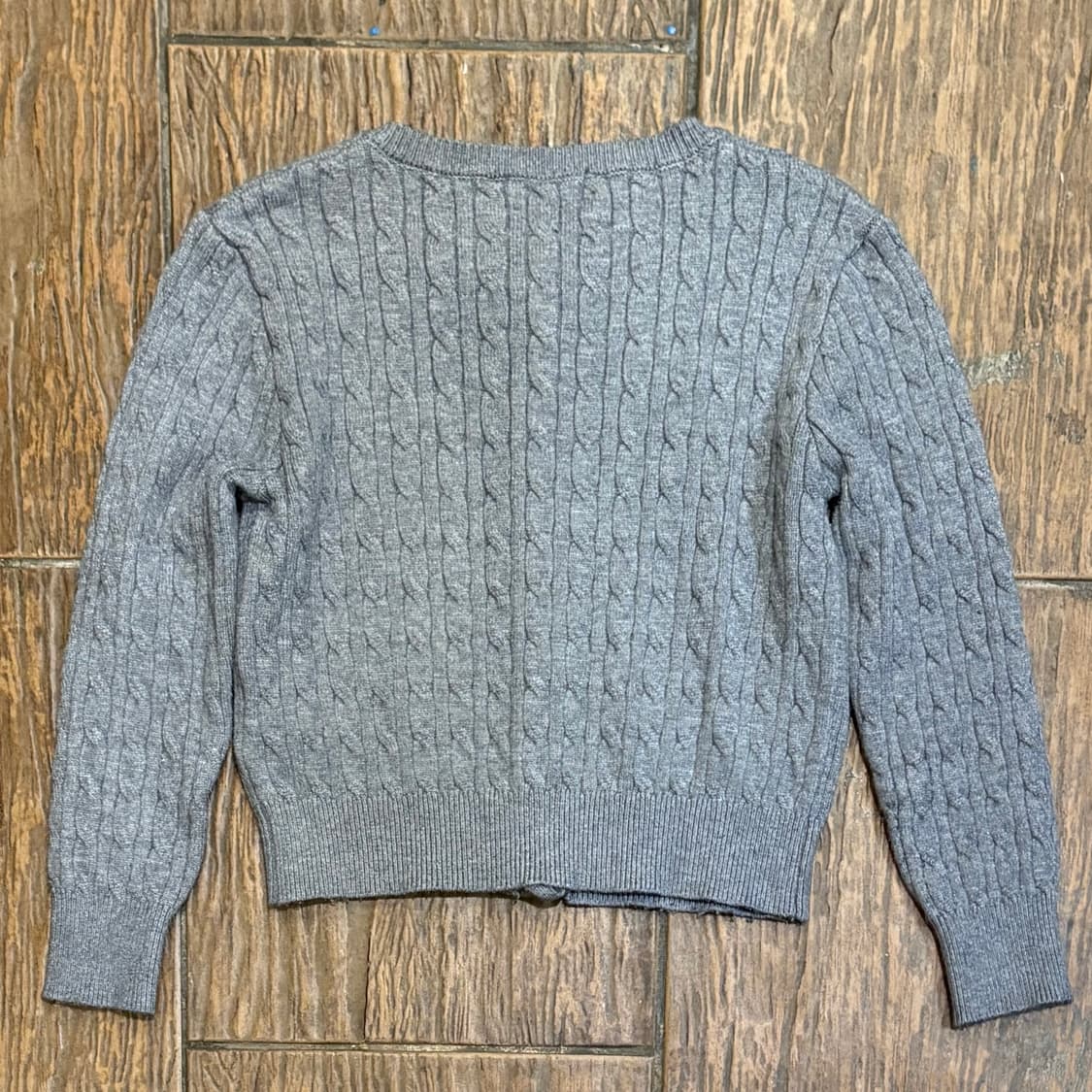 [HI] Polo 폴로 케이블 니트 가디건 그레이 상품이미지5