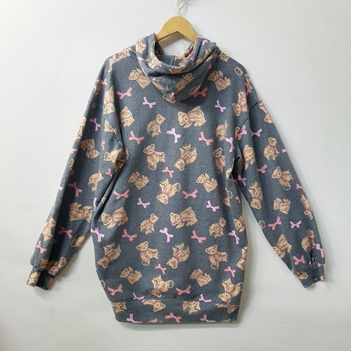 Ank Rauge 오버핏 후드 티셔츠 원피스 상품이미지4