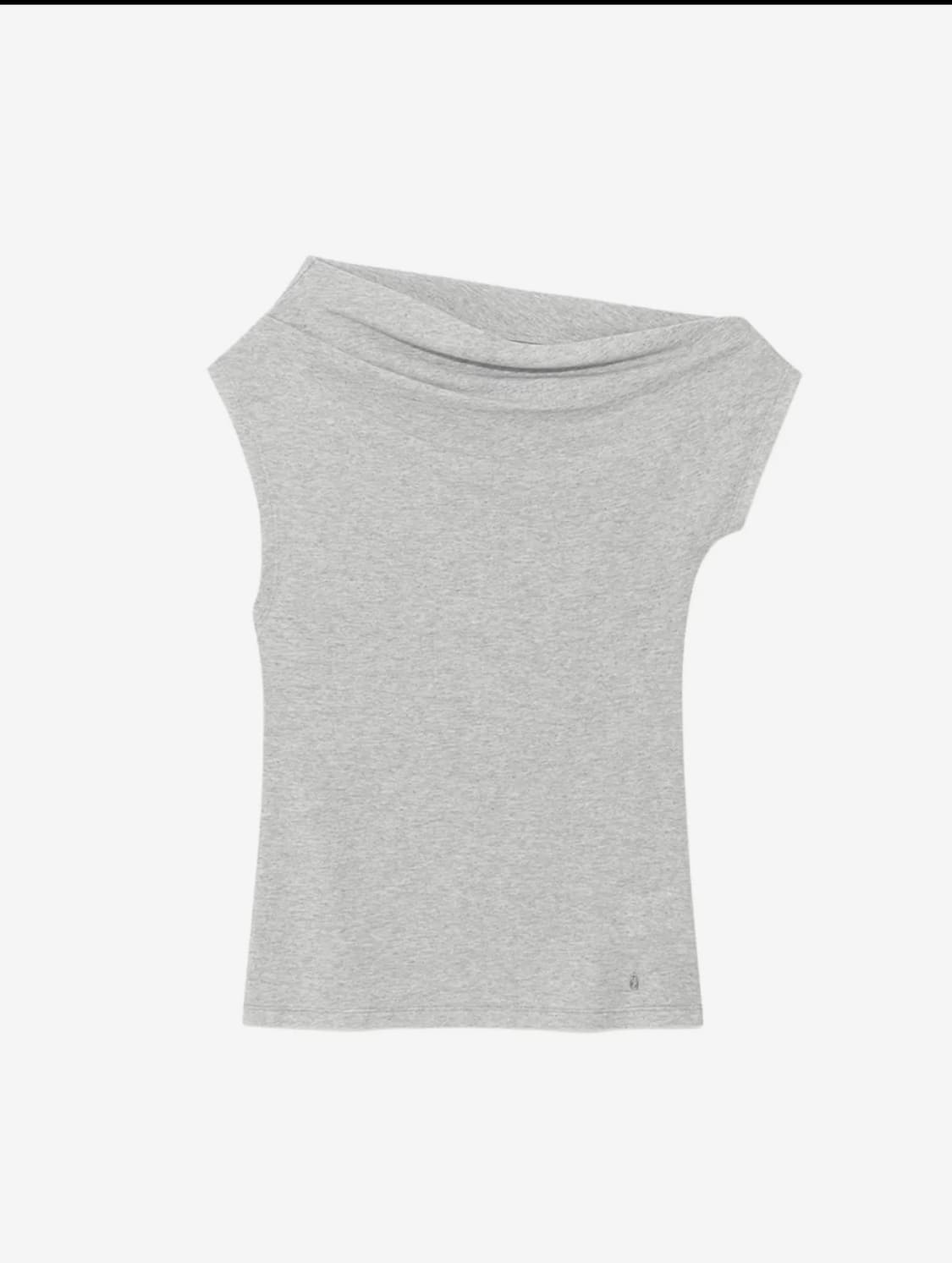 Glowny TILT DRAPE TOP (MELANGE GRAY) 상품이미지1