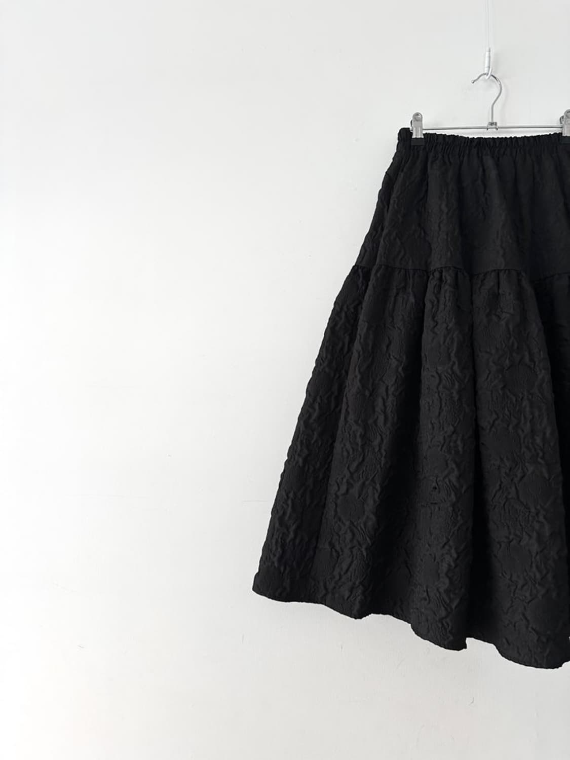 Jacquard boob skirt / black 상품이미지2
