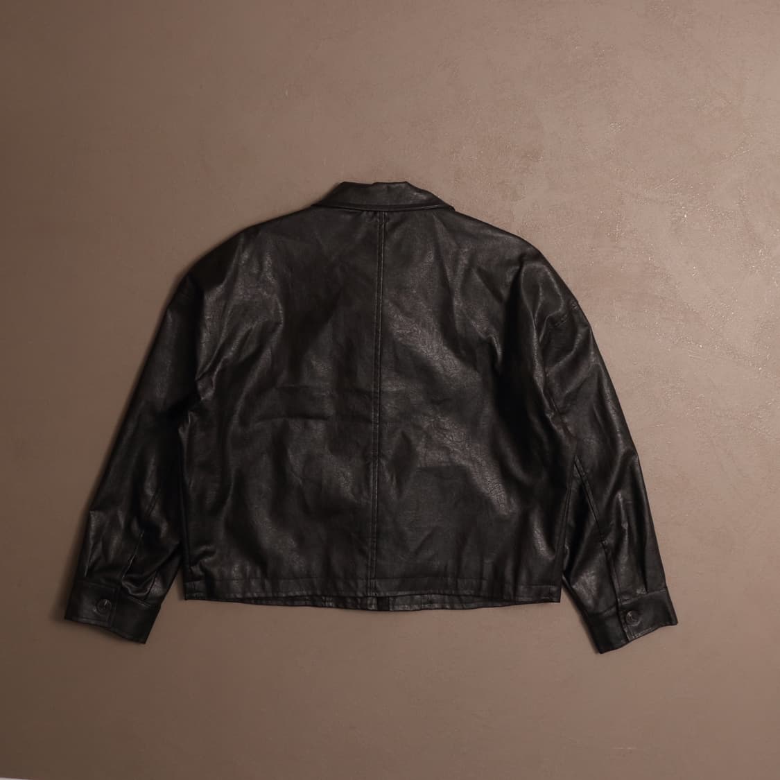 빈티지 페이크레더 트러커 자켓 우먼 A1675 상품이미지5