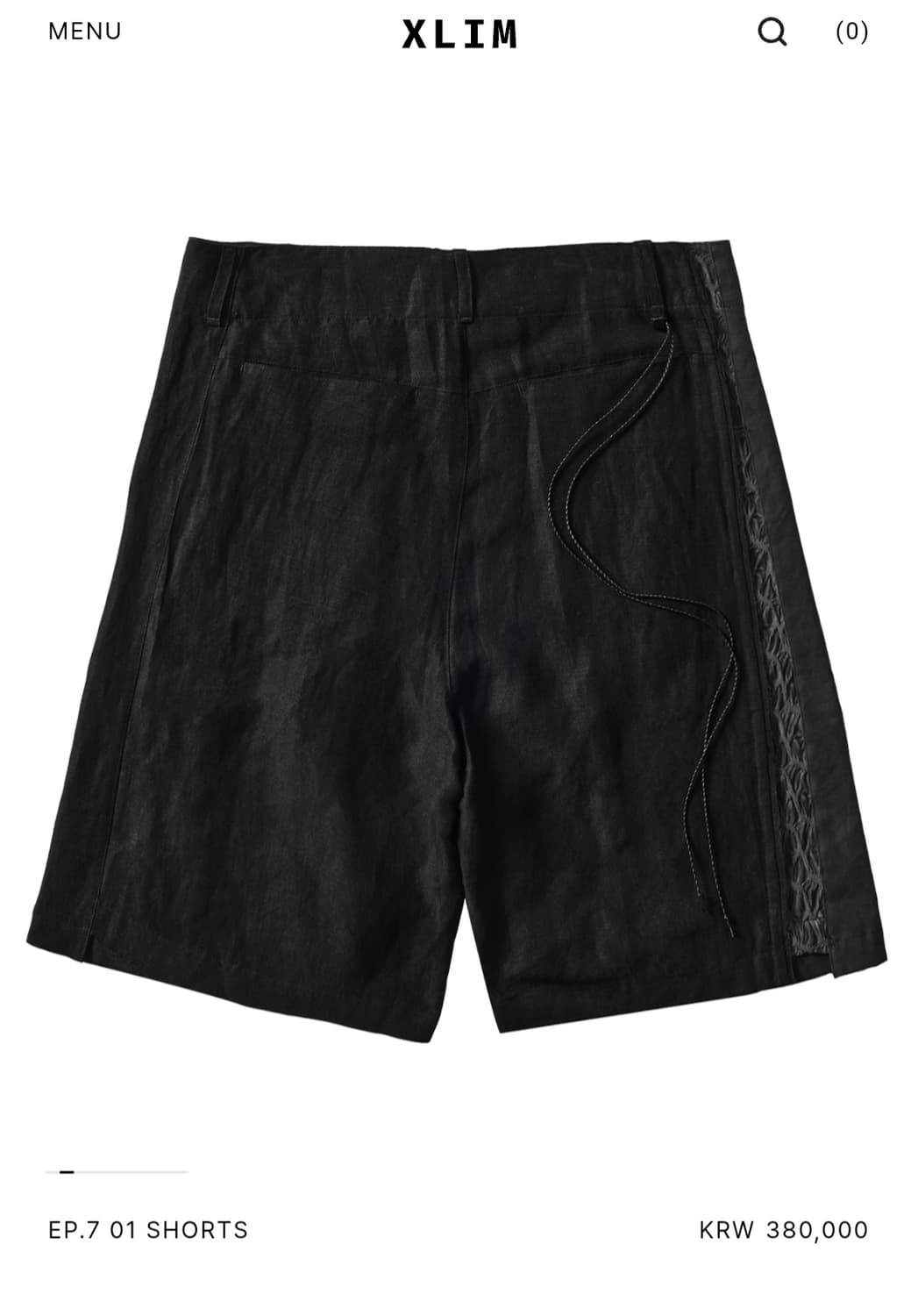 엑슬림 xlim ep7 01 shorts 블랙 xl 상품이미지2