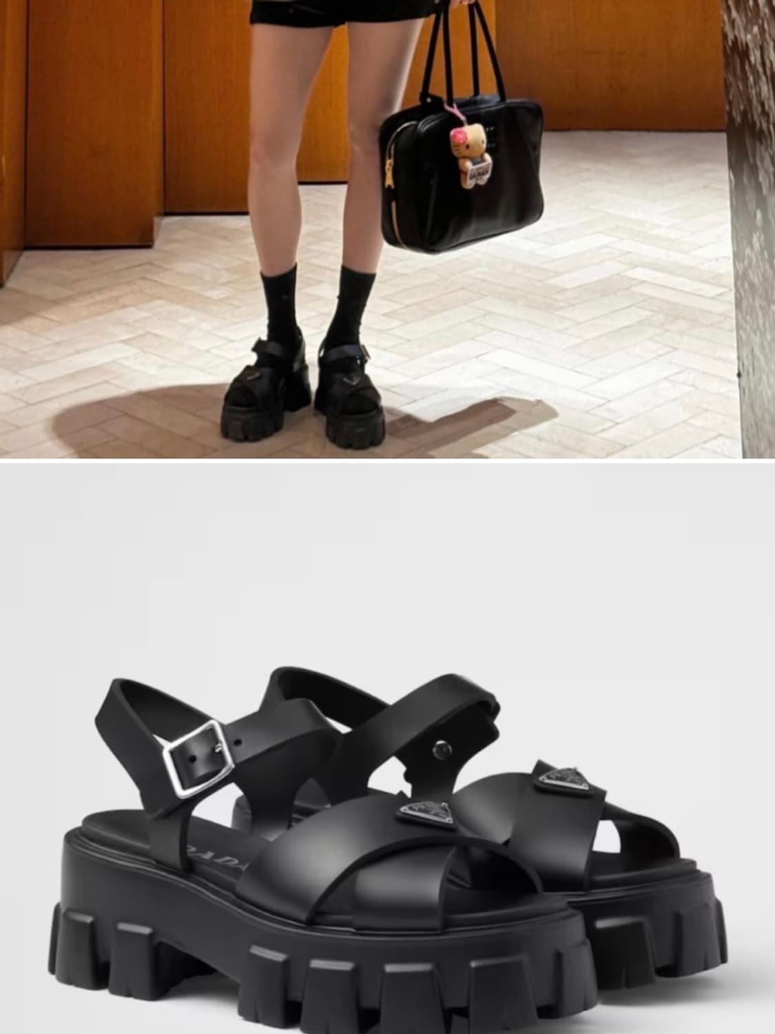 프라다 - 모놀리스 러버 샌들 상품이미지8