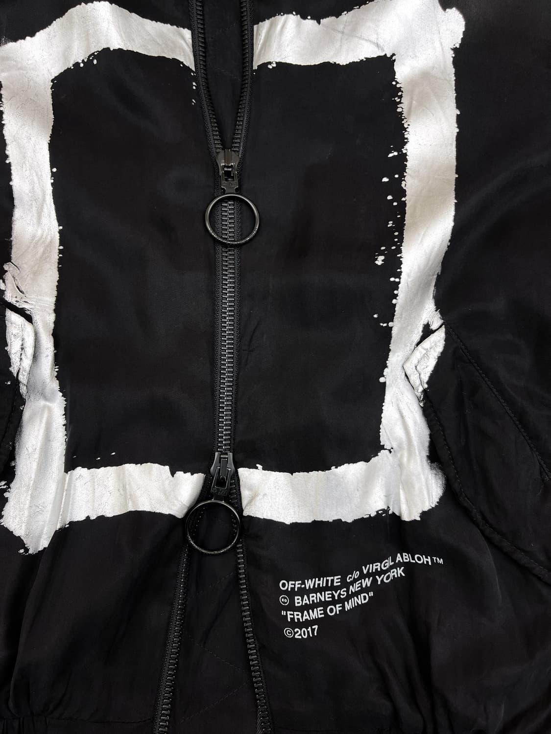 오프화이트 x 바니스 뉴욕 프레임 오프 마인드 큐프로 봄버 자켓 상품이미지5