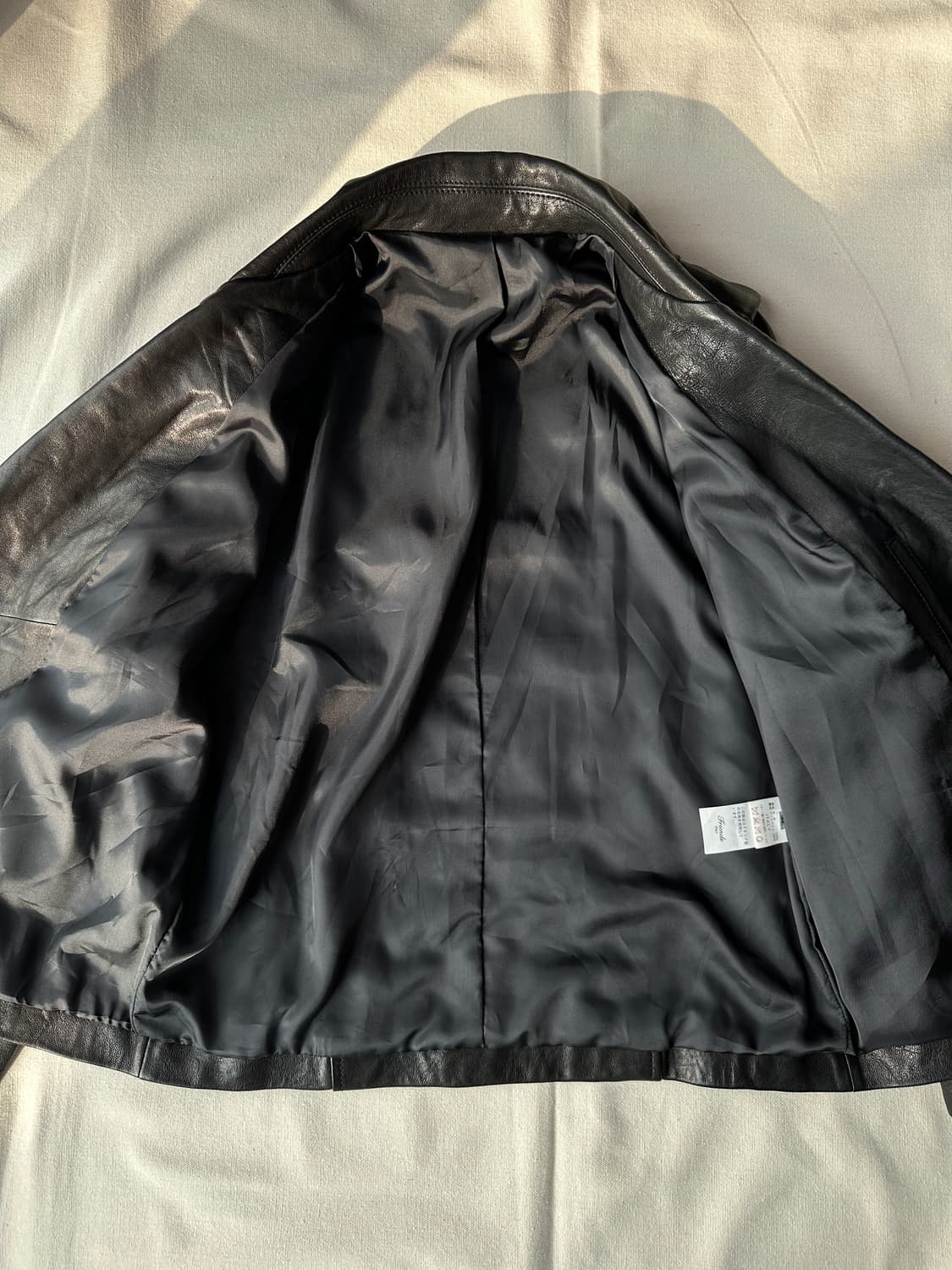 M Japanese vintage 양가죽 라이더 자켓 상품이미지6