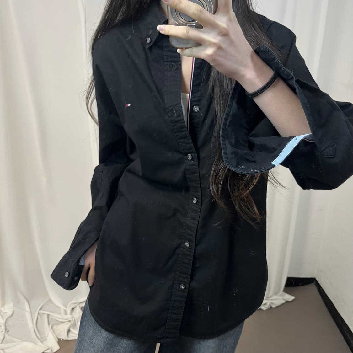 Tommy Hilfiger black shirt  상품이미지3