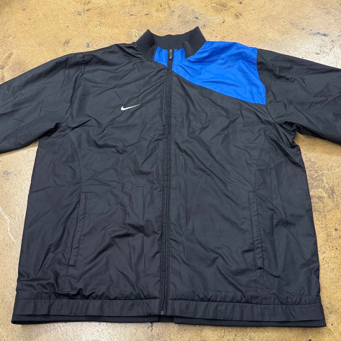 [정품/115] 나이키 블랙 블루 바람막이 자켓 b18 상품이미지3