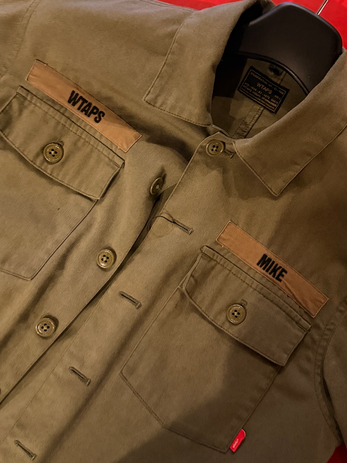 WTAPS 더블탭스 워크셔츠 올리브  상품이미지3