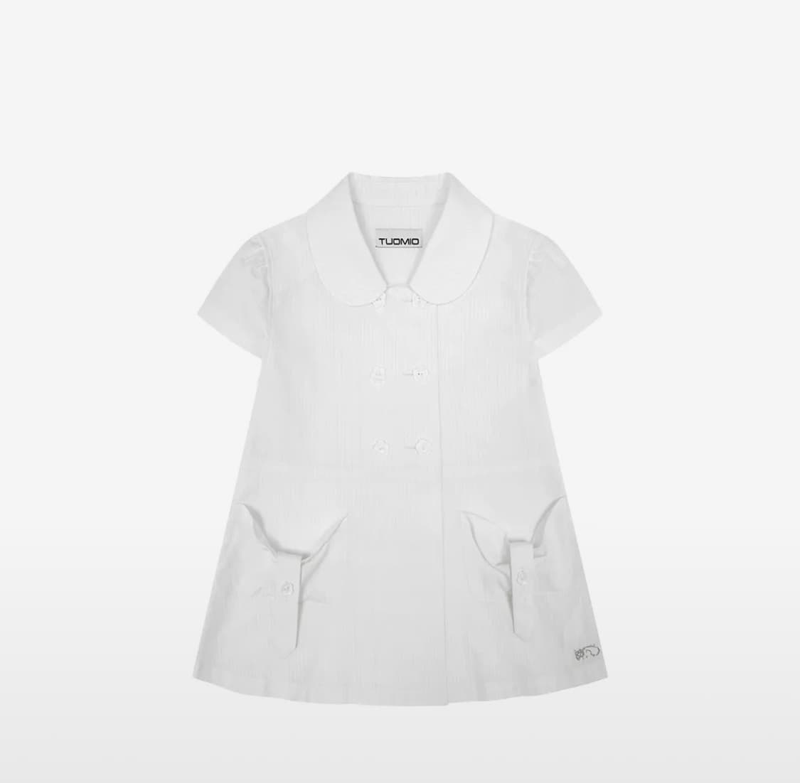 뚜오미오 카라하프자켓 화이트 2사이즈 상품이미지1