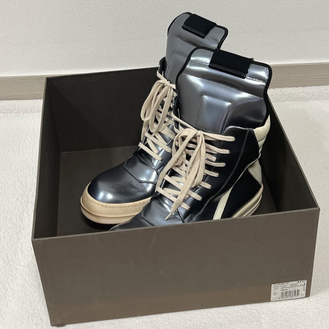 릭오웬스 15SS 지오바스켓 더티 실버 밀크 LZP 상품이미지7