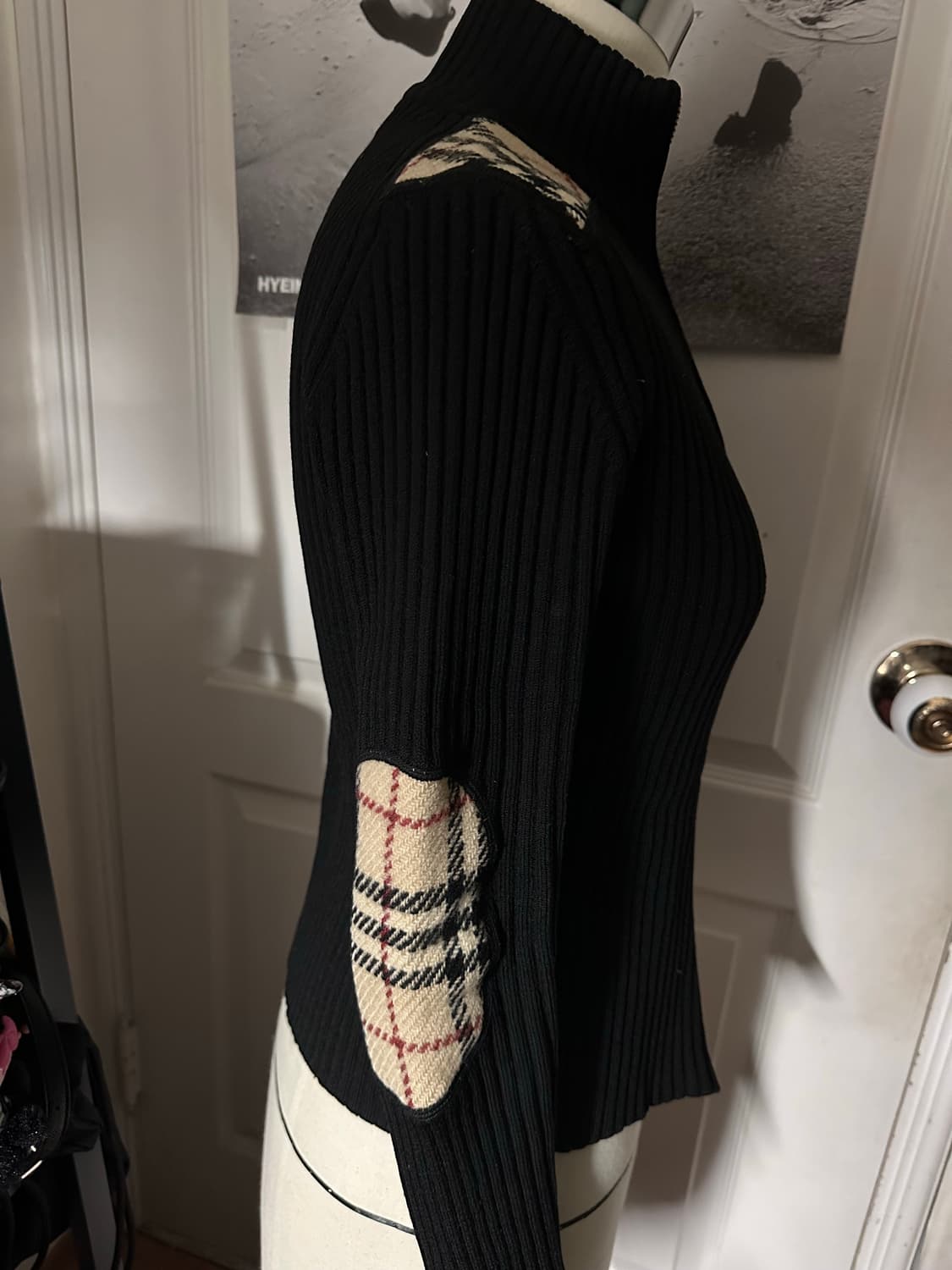 버버리 엘보패치 투웨이 니트집업 상품이미지6