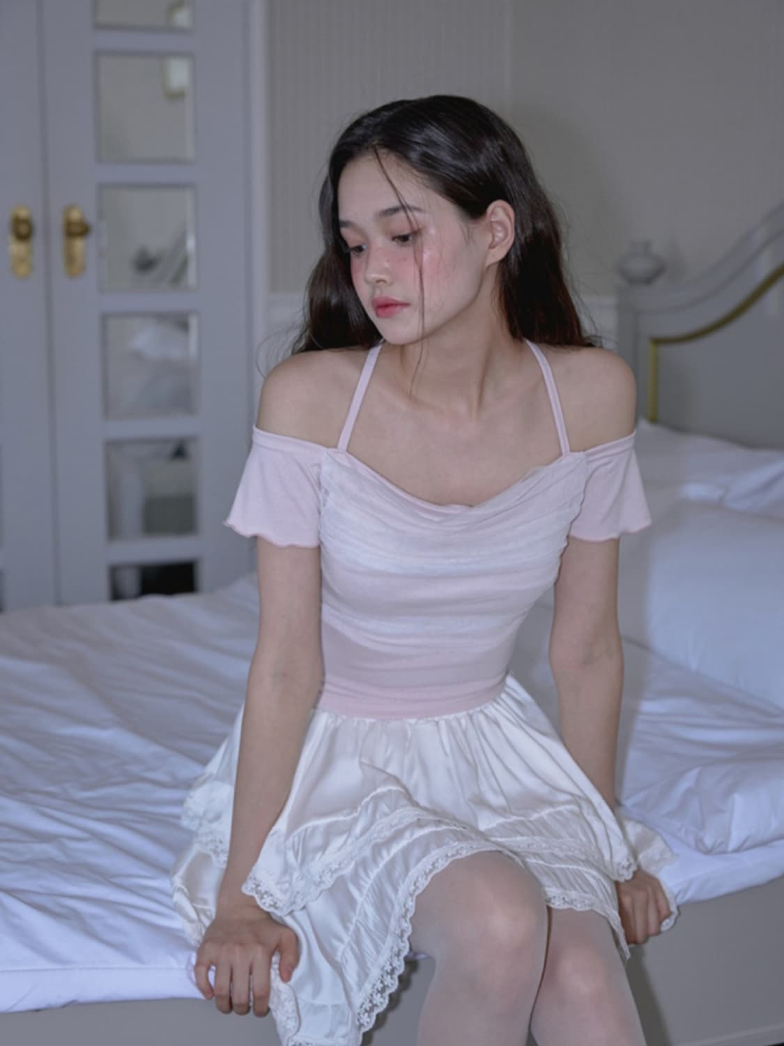 로제프란츠 샤 레이어드 홀터 티셔츠 상품이미지2