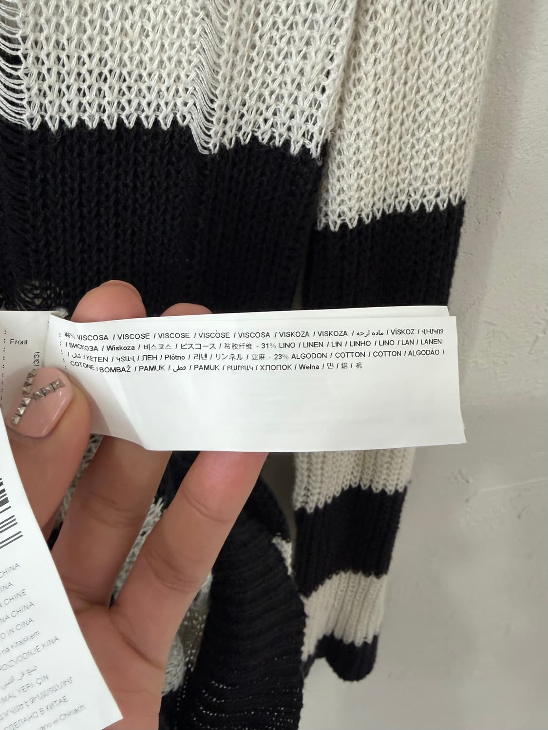 ADOLFO DOMINGUEZ 데미지드 니트 상품이미지5