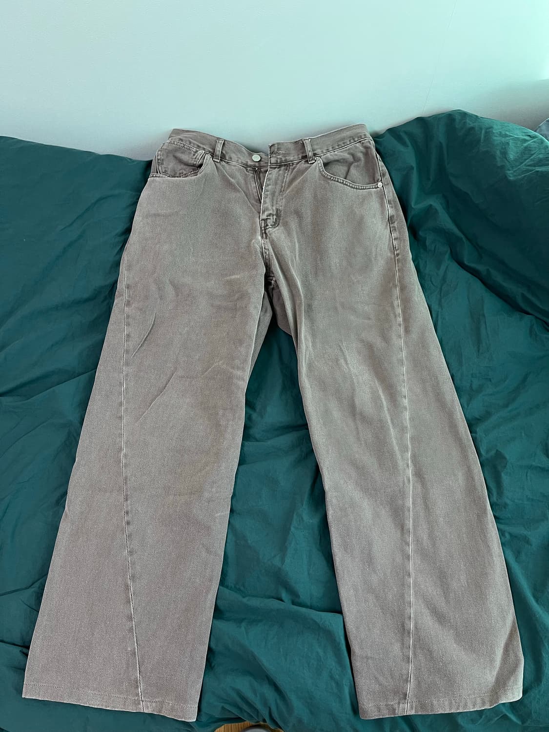 애프터 프레이 와이드 슬래시 데님 그레이프 상품이미지1