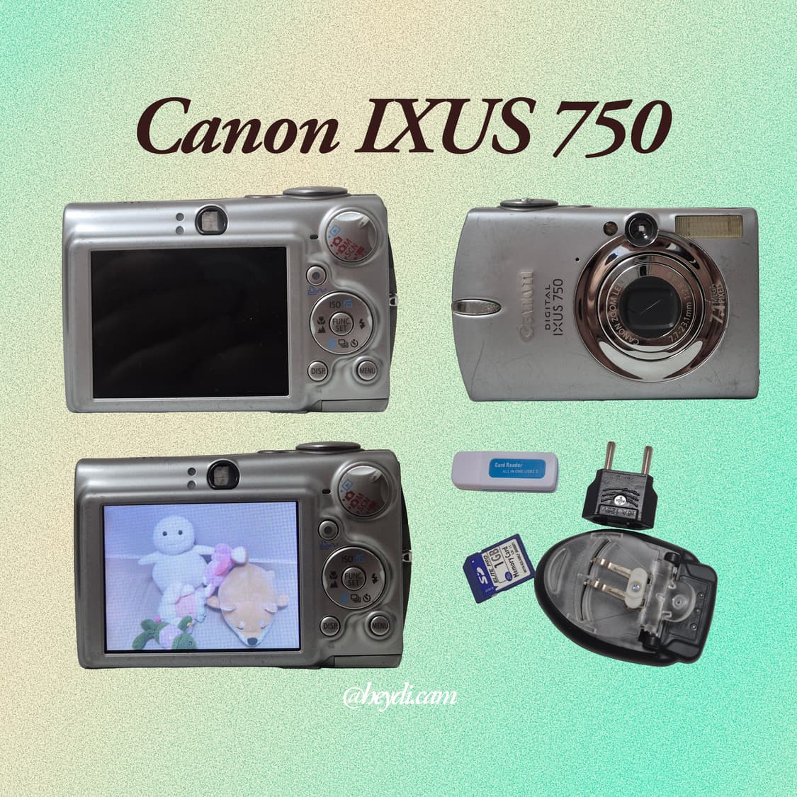 (아일릿 원희) 캐논 ixus750 IXY700 실버 상품이미지2