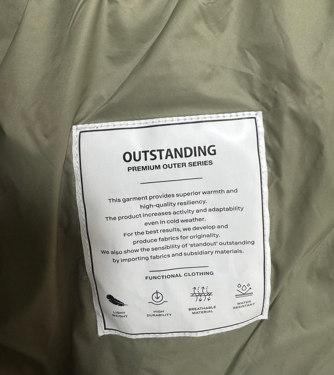 [L]아웃스탠딩 카라코람 올리브 상품이미지4