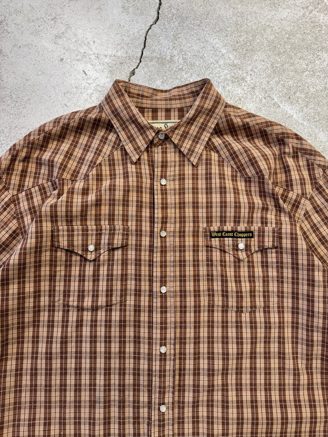 00s 웨스트 코스트 초퍼스 웨스턴 체크셔츠 상품이미지2