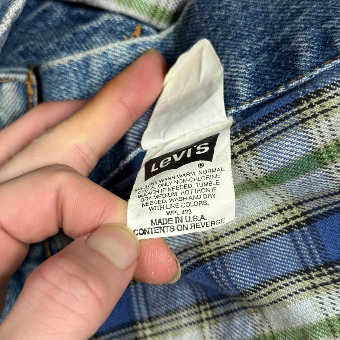 90s 리바이스 USA 70699 데님 트러커 자켓 상품이미지9