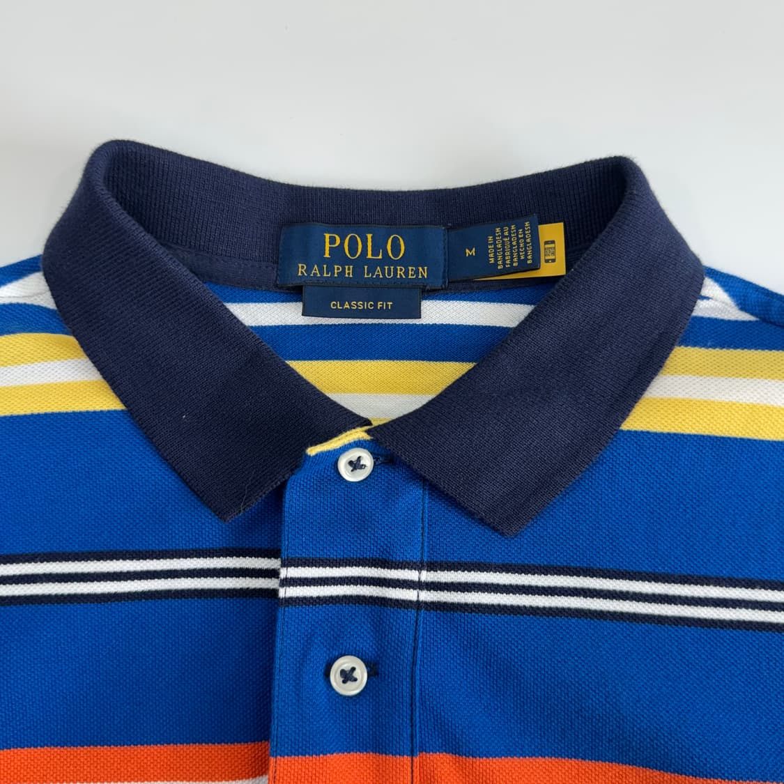 Polo 폴로 네이비 포니 스트라이프 카라 반팔티  상품이미지5