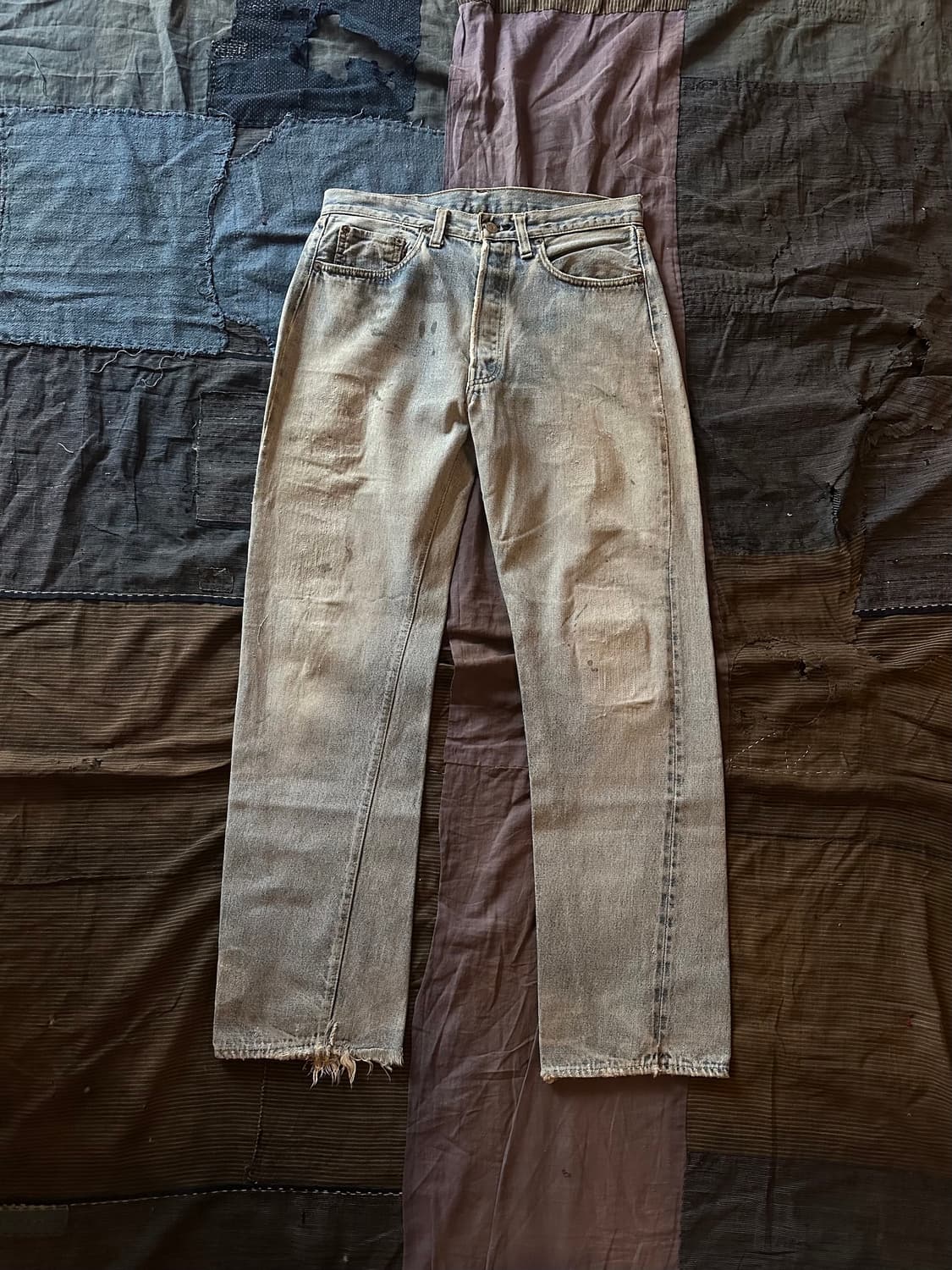 70s Leivs 501 66전기 Selvedge Denim Pants 상품이미지1