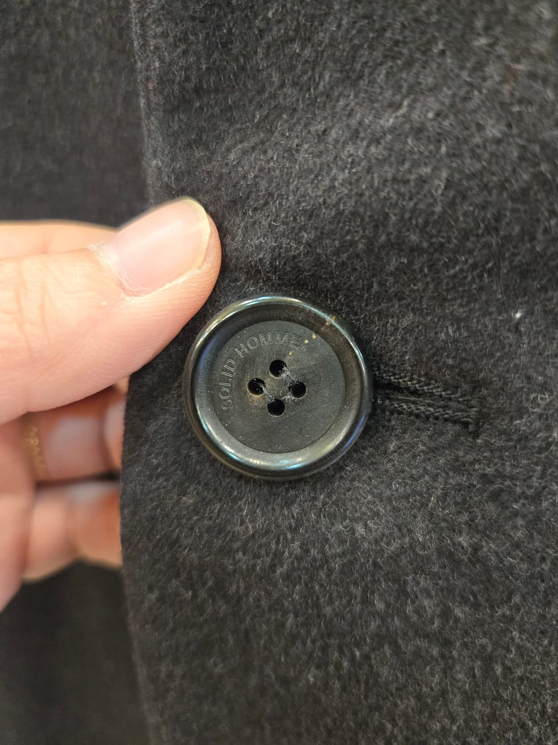 [쿨거환영]SOLID HOMME 캐시미어 블렌드 싱글 코트  상품이미지3