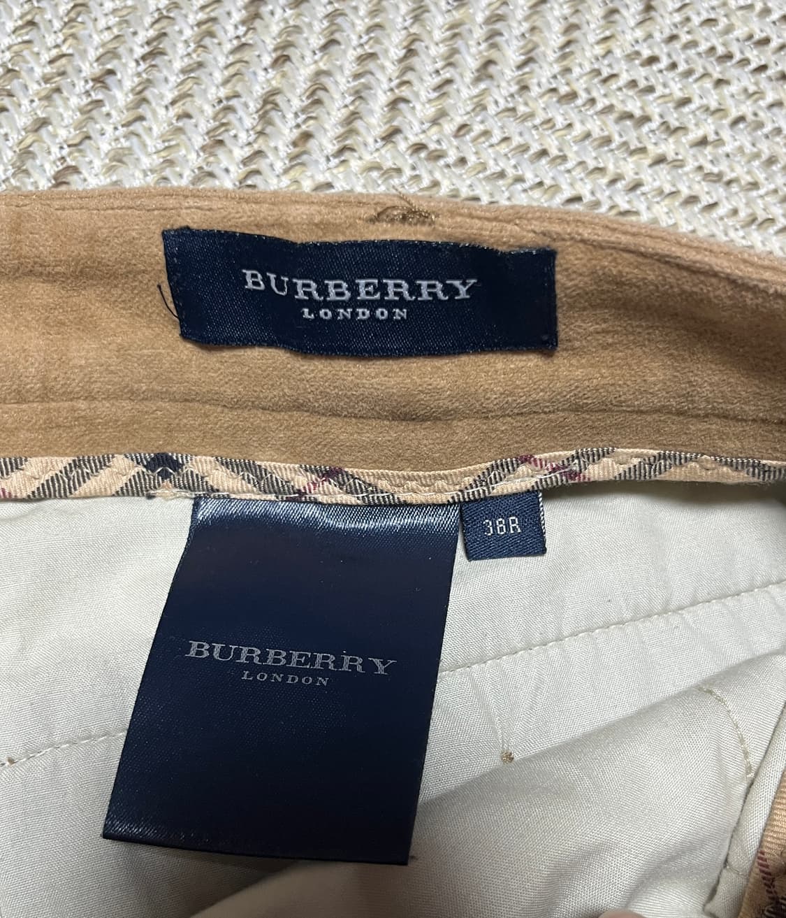 버버리 스웨이드 와이드 치노팬츠 슬랙스 38 상품이미지7