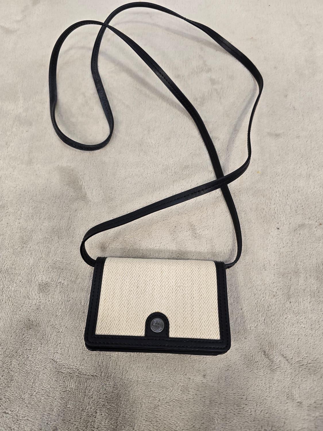 거의새거) 드파운드 타운백 미니월렛 헤링본 아이보리 카드지갑 상품이미지3